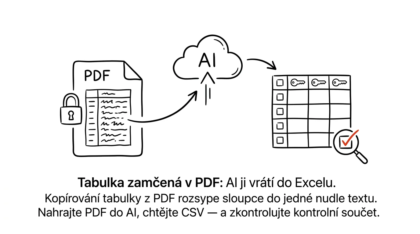 Illustration for: A Table Locked Inside a PDF: AI Puts It Back Into Excel