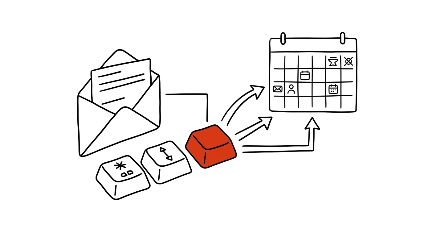 Illustration for: Turn an Email Straight Into a Calendar Event