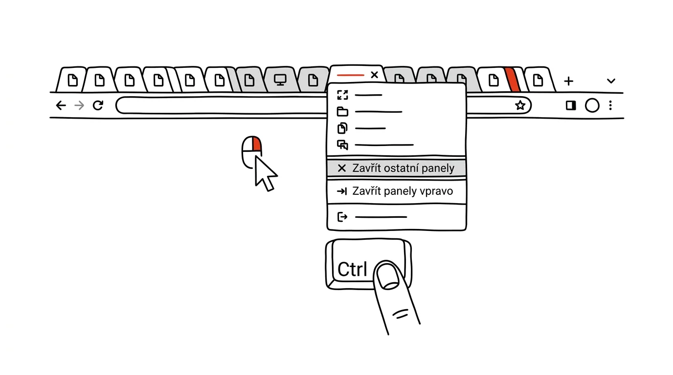 Illustration for: Close Twenty Tabs With Three Clicks