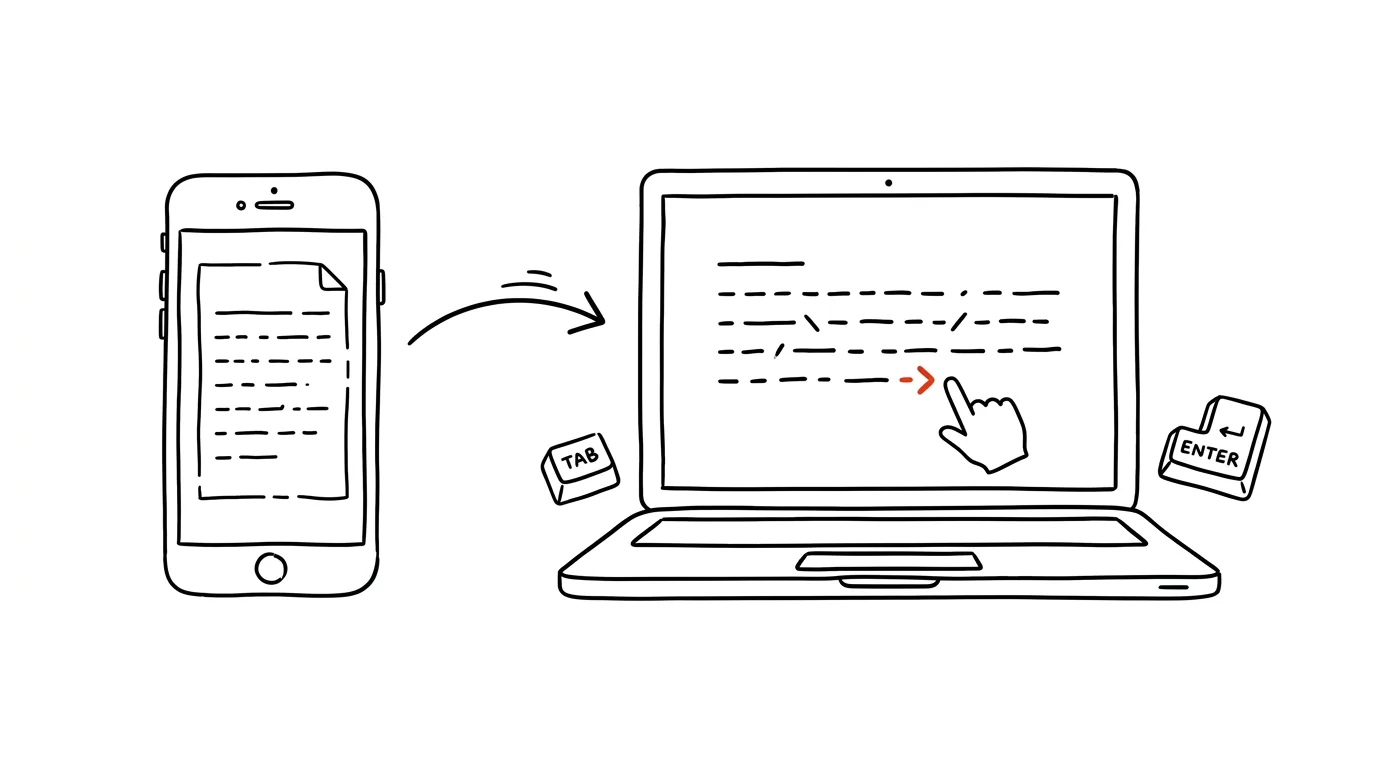Illustration for: Handoff: pick up unfinished work from iPhone on your Mac with one click