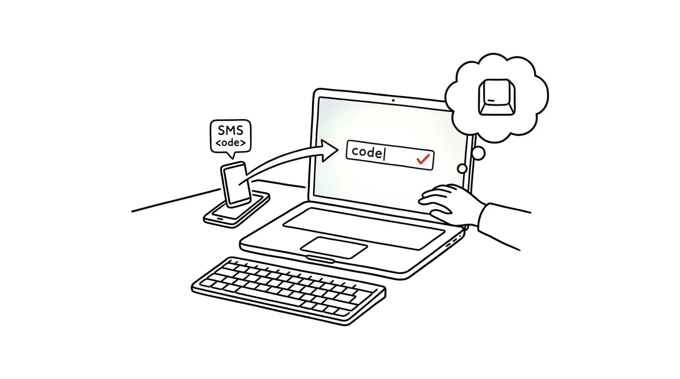 Illustration for: SMS verification codes fill themselves in on your Mac