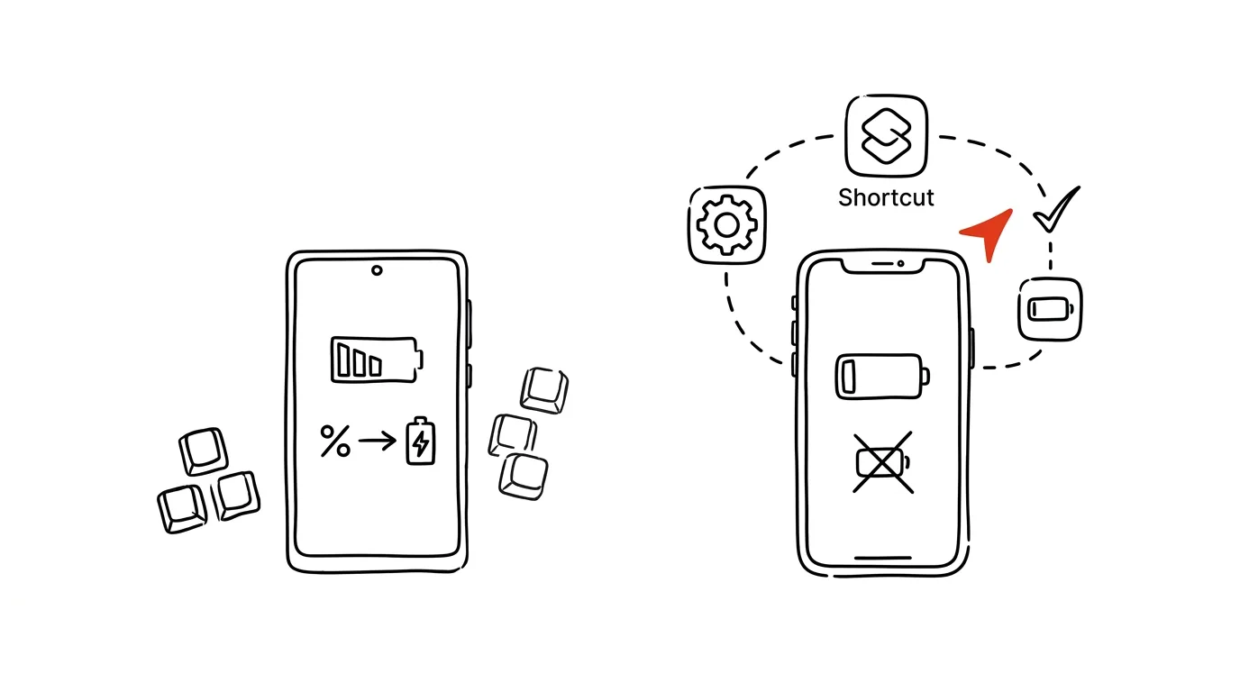 Illustration for: Battery saver turns itself on when your charge drops