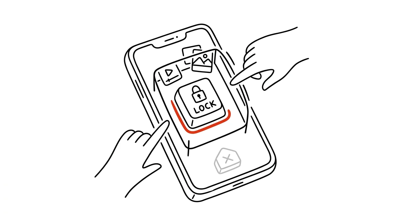 Illustration for: Lending your phone? Lock it into one app