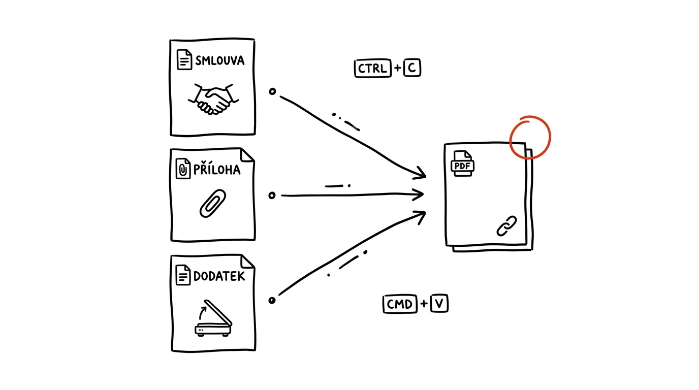 Illustration for: Merge multiple PDFs into one — without paying for Acrobat