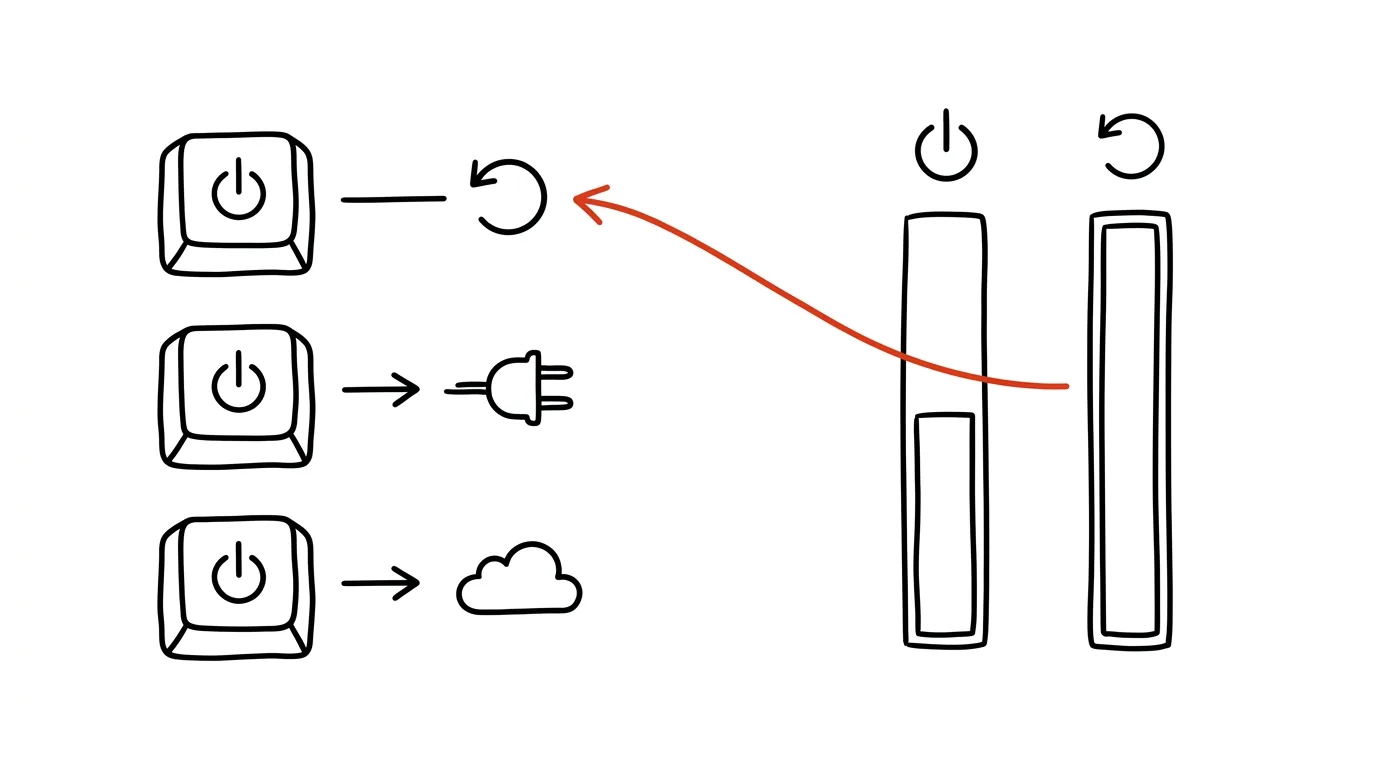 Illustration for: Shutting down isn't enough: Windows only fully resets on a restart