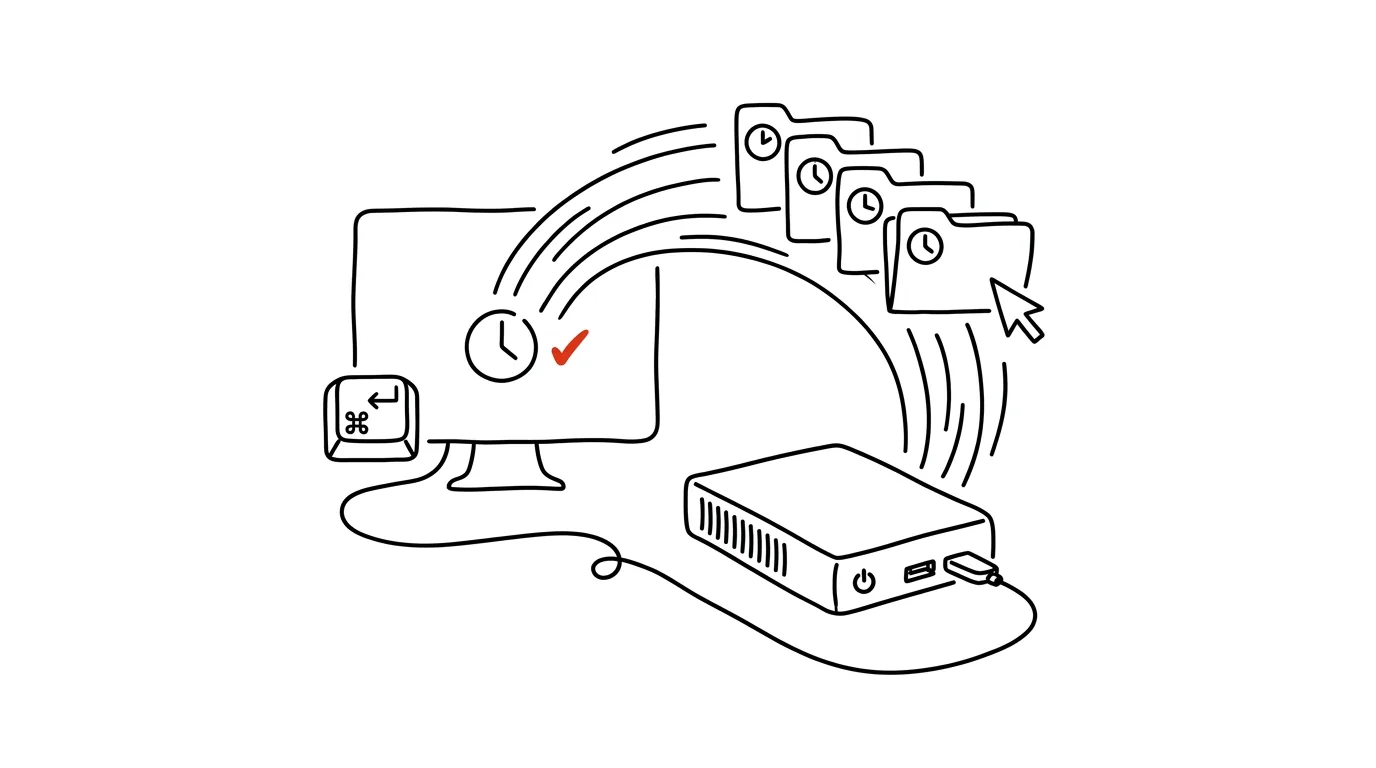 Illustration for: An external drive and File History: a backup that runs itself